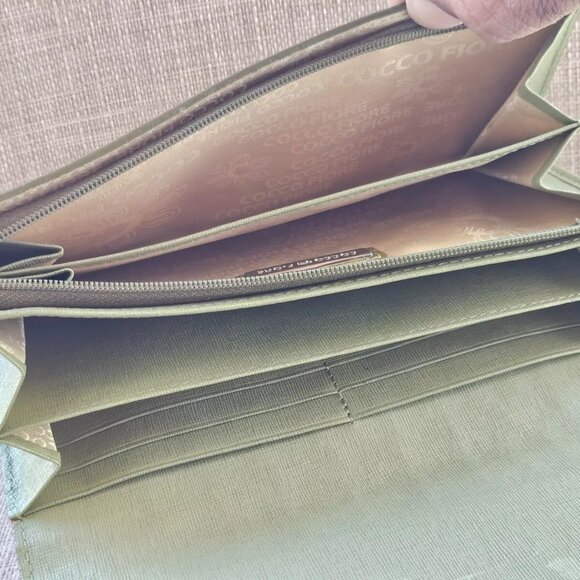 Cocco Fiore Women Clutch Wallet Multi Color Patent Leather Card Holder Purse - Picture 10 of 16